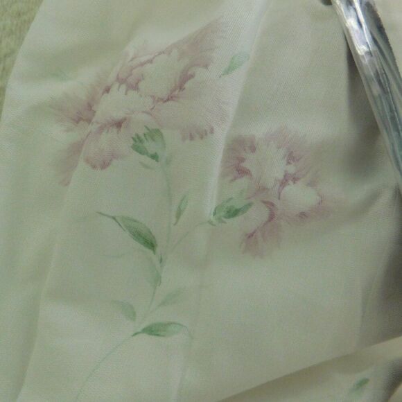 NEW Ralph Lauren‎ Twin Solange Bed Skirt Ruffle White Lavender Purple Floral 15" - Picture 2 of 6